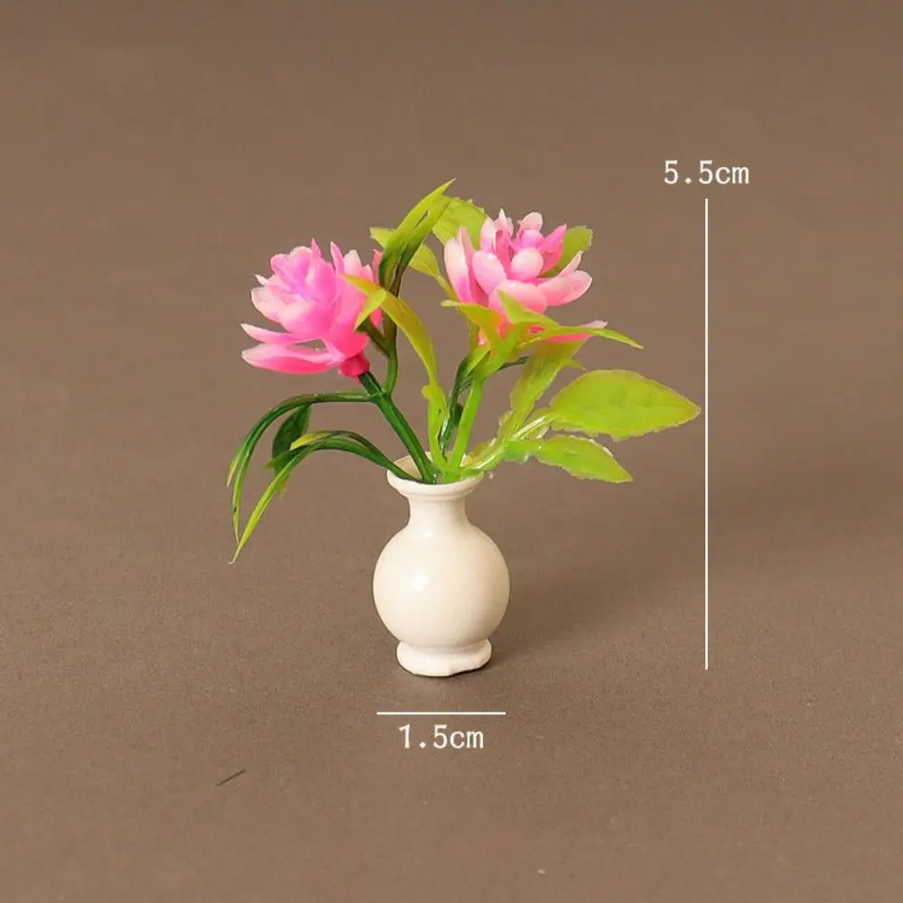 Green Plant Miniature Dollhouse Decorations 1:12 Scale