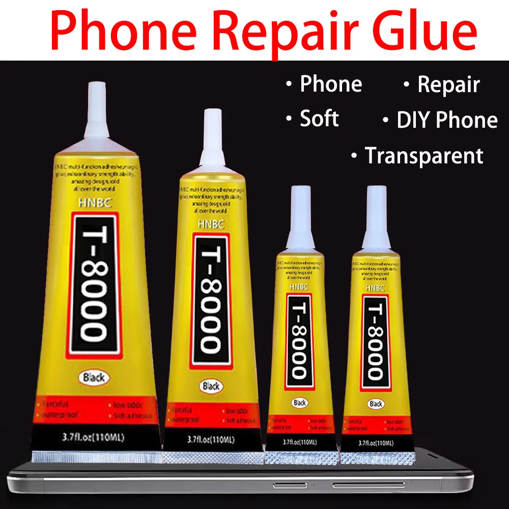 1pc15/50/110ML Transparent T8000 Glue Clear Phone Repair Jewelry Craft Fiber Electronic Component Contact Adhesive T8000 Sealant 2
