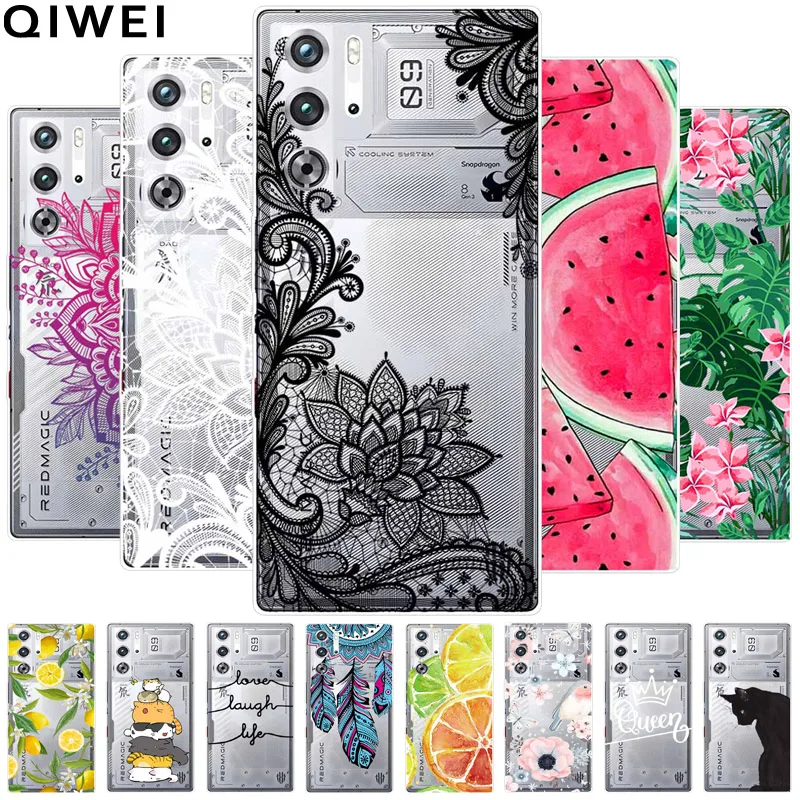 Per Zte Nubia Redmagic 9 Pro Plus Custodia Trasparente Cute Soft Silicone Tpu Coques Per Red Magic 9 Pro + Cover Per Telefono Clear 9 Pro +