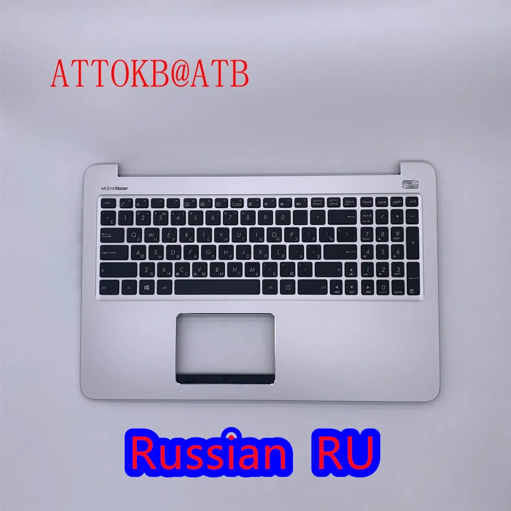 Teclado Russo Inglês para Asus K501 K501u K501ub K501uq K501uw K501lb K501u A501u A501l A501lb V505l c Capa Backligh - Imagem 5