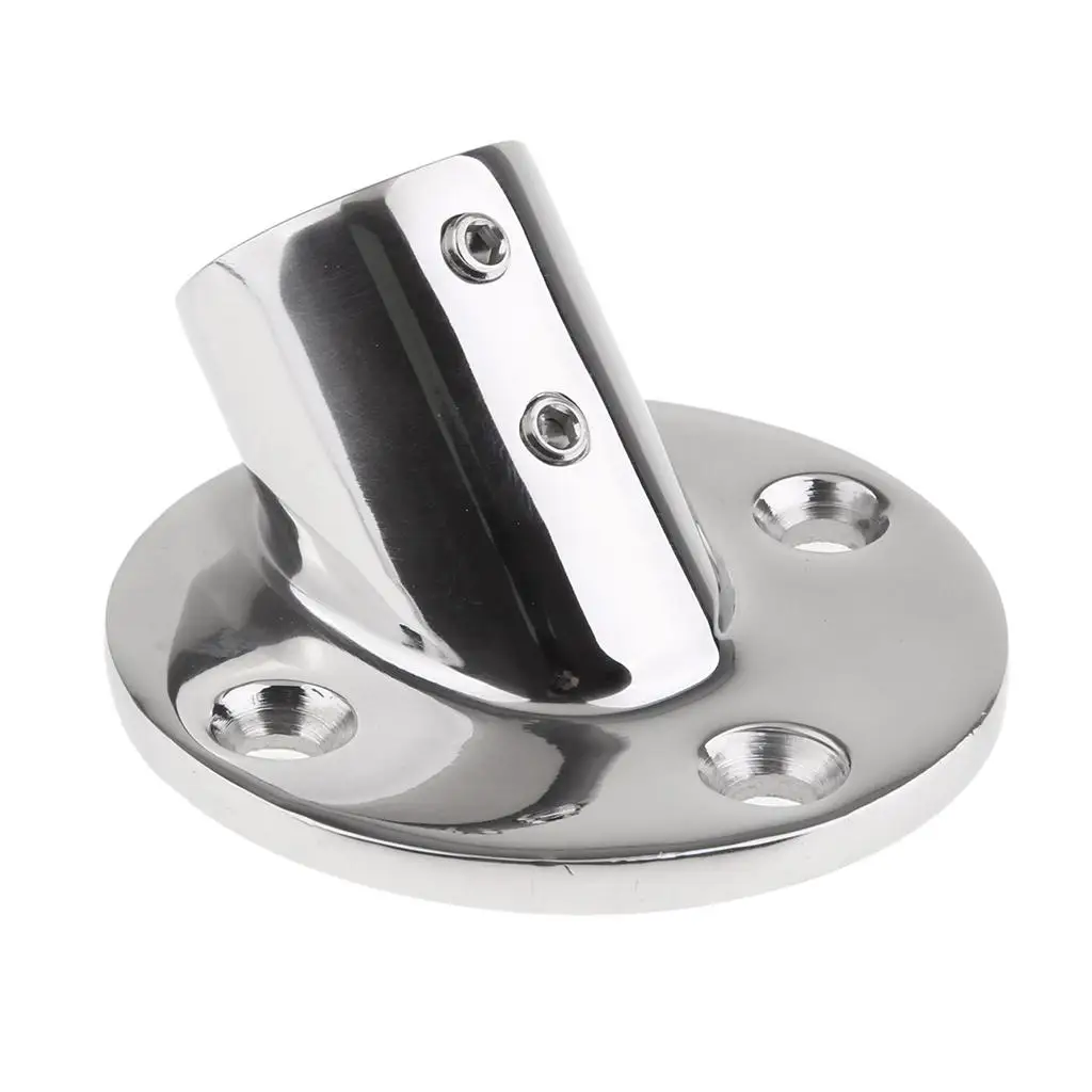 

Boat Hand Rail Fittings 1" Round Base Stainless Steel