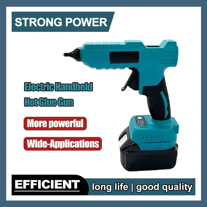 Fit Makita Electric Hot Melt Glue Gun with 18V Li-ion Battery DIY Adhesive Gun f