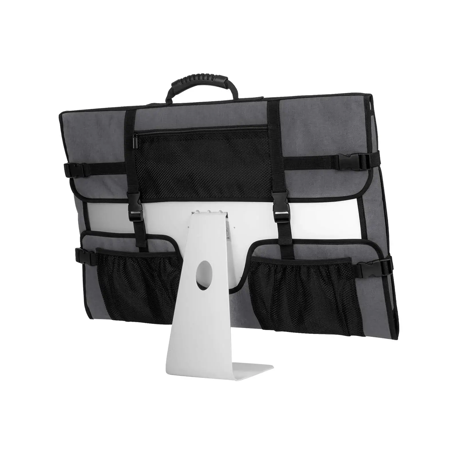 Monitor Case de Transporte Fivela Ajustável Capa Poeira para Computador Desktop 27