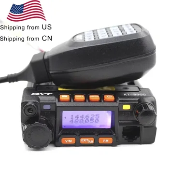 QYT KT8900 25W Mini Radio UV Transceiver DTMF Mobile Radio kt-8900 Dual band 136-174&400-480MHz Walkie Talkie 1