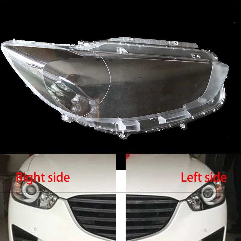 

For Mazda CX5 CX-5 2012-2016 Front headlights headlights glass lamp shade shell lamp cover transparent masks Protective cover H