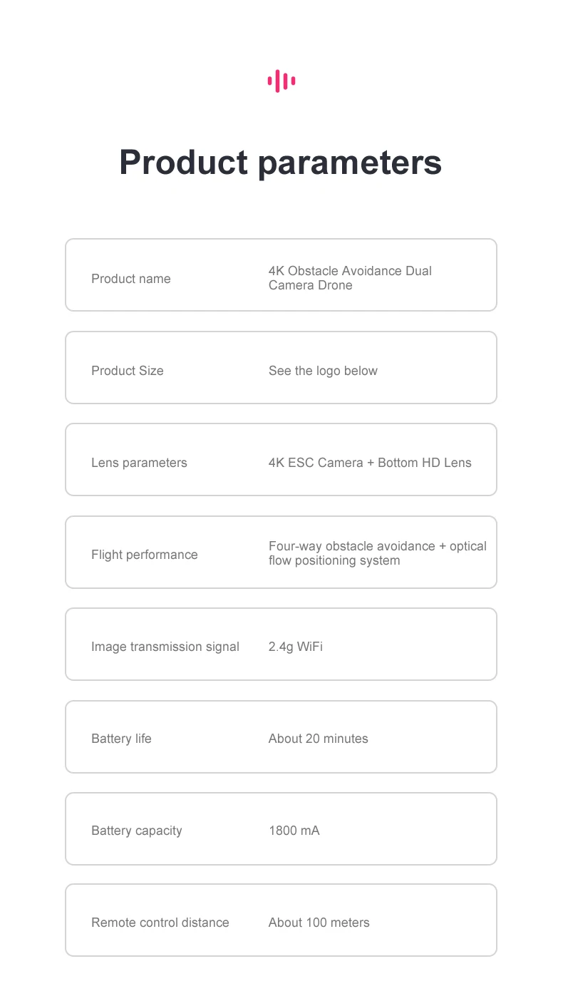 K8 Drone, four-way obstacle avoidance optical flight performance flow positioning system image transmission