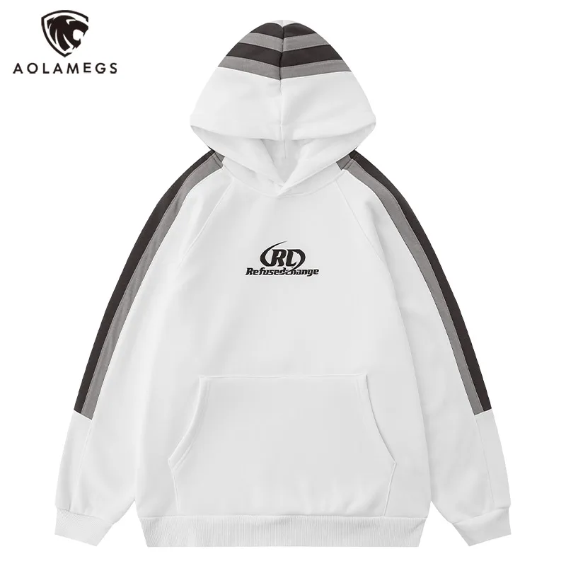 

Men Fleece Hooded Hoodies Hip Hop Streetwear Harajuku Vintage Oversized Sweatshirt Loose Casual Warm Pullover Coat Unisex