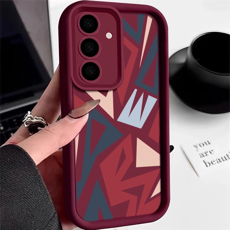 Splicing Geometric Design Phone Case