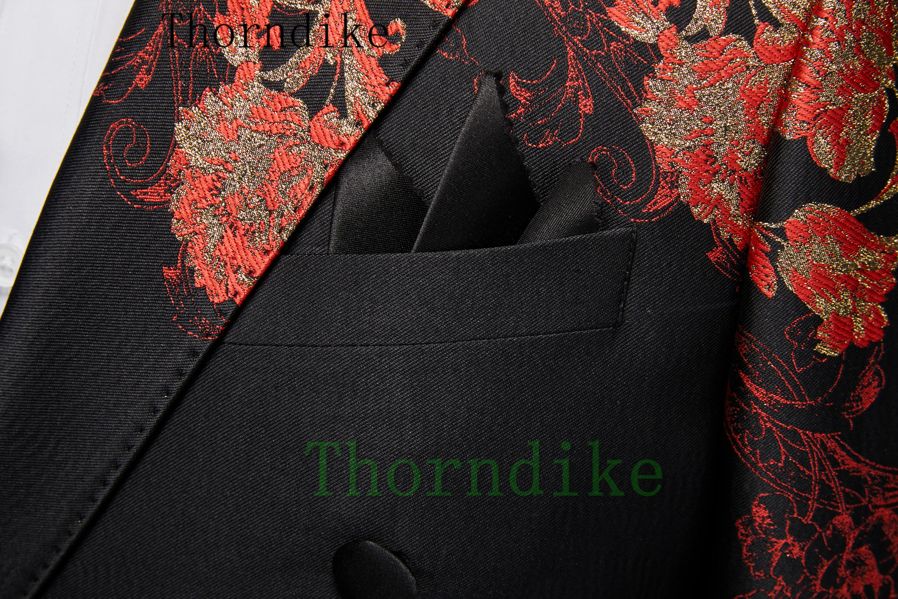 Thorndike Fashionable Positioning Pattern Exclusive Men's Wedding Groomsmen Men Party Tuxedos Suits