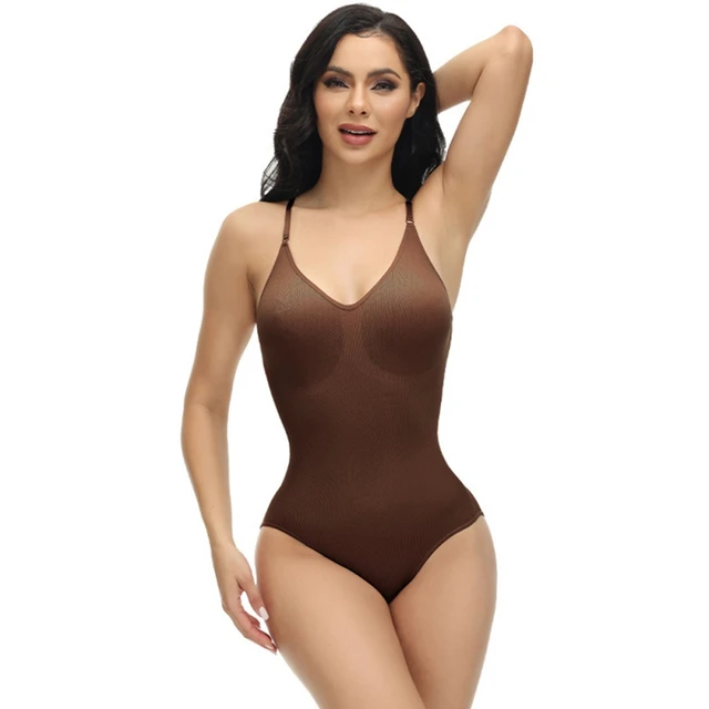 Flarixa Seamless Bodyshaper Women Bodysuit Open Crotch Shapewear