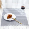 Cotton Turkish Kitchen Towel Nordic Tassel Tea Towel Rectangular Tablecloth Striped Hand Towel Bathroom Accessories set 5