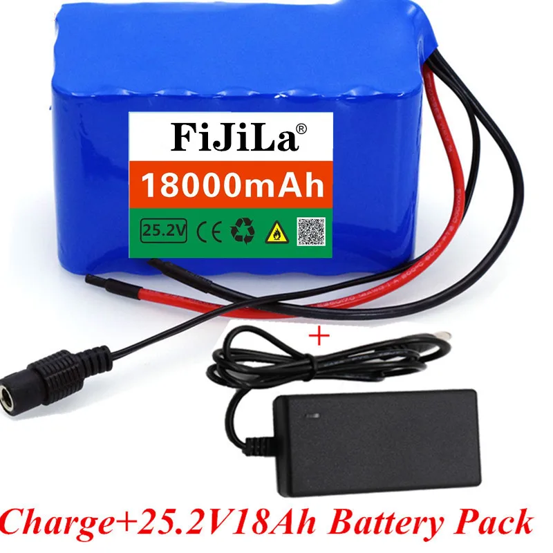 

6s3p 24V 18,0 Ah 18650 Batterie Lithium-Batterie 25,2 V 18000mAh Elektrische Fahrrad Moped/Elektrische/Li Ion Akku Mit Ladegerät