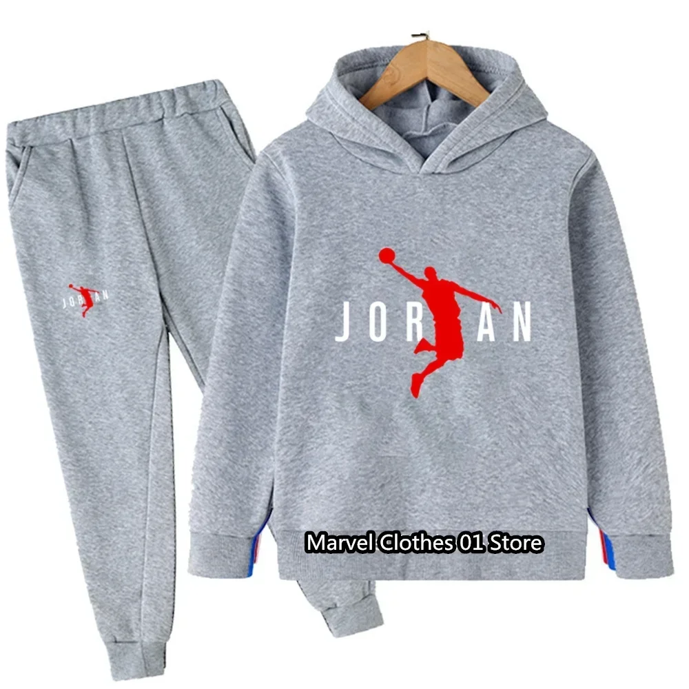 Children's Sportswear Children's Clothing Set Baby Boys Girls Fashion Sportswear Hoodie Sweatshirt + Trousers Brand Jacket Boys