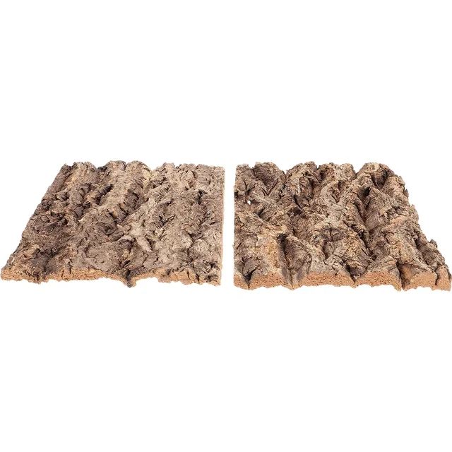 2Pcs Terrarium Tree Bark Decor Turtle Snake Hide Tree Bark Lizard Climbing Tree Bark Reptile Tank Decor 6