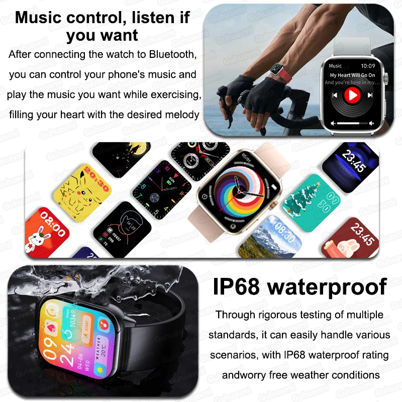 2025 New For HUAWEI Smart Watches Men Blood Pressure Blood oxygen Health Monitoring Bluetooth call Sports NFC Smart watch Women 4