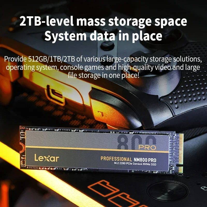 Lexar NM800 Pro SSD PCle 4.0 M2 2280 NVME 512GB, 1TB, 2TB,  ָ Ʈ ̺, 7500 MB/s ϵ ũ, PS5, ǻ, ƮϿ