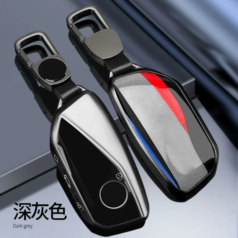 

iCAR 2024 Tpu for BMW 7 Series 2023 735li/740li/X7/i7/X1 IX XM X6 Car Key Case Remote Smart Display Key Holder Fob Housing Chain