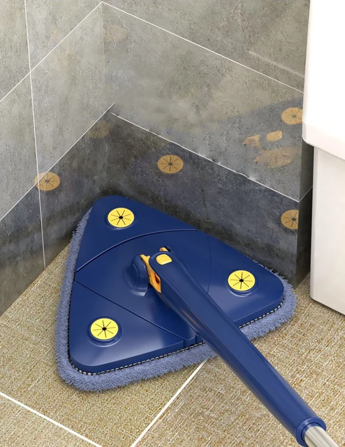 Trapeador extensible triangular autoescurrible tipo X, accesorio de microfibra para suelo, herramienta de lavado a mano, rotación, limpieza del hogar.