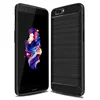 Matte Silicone Case for Oneplus 5 1+5 TPU Shockproof Carbon Fiber Soft Back Cover For One Plus 5 Anti-knock frosted case 1