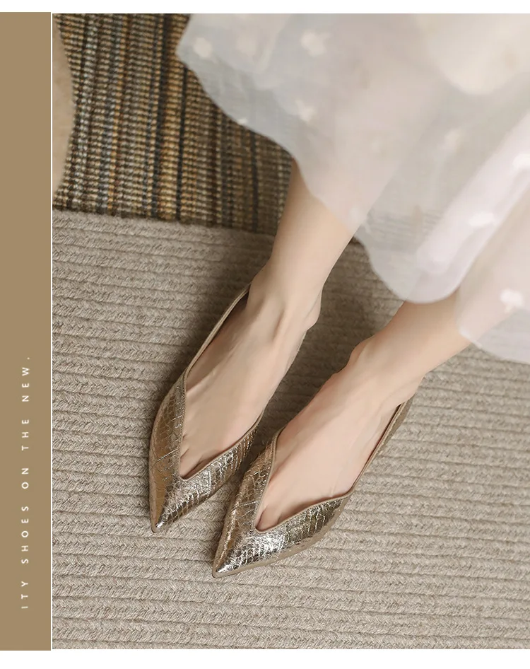 【PORTERNA】Mellow point flat shoes BBFLAT | Black Patent Leather Pointed Toe Flat Pumps