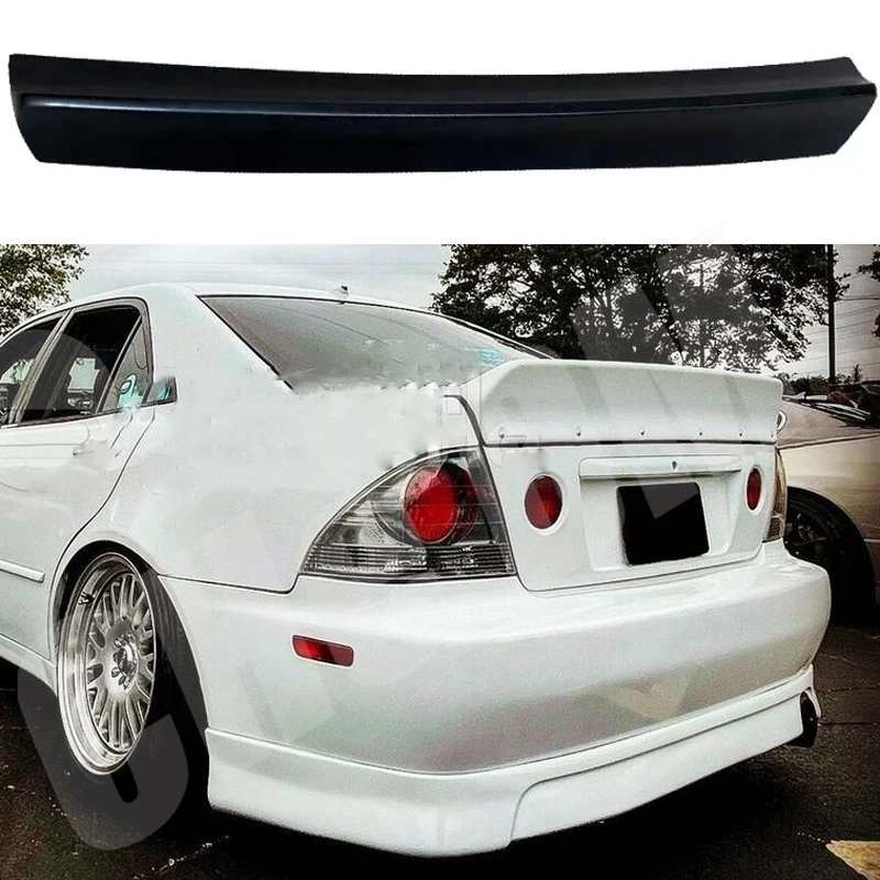 

For 1998 1999 2000 2001 2002 Lexus IS200 Altezza Modifikasi Gloss Black Real Carbon Fiber Rear Spoiler Trunk Lid GT TRD Style