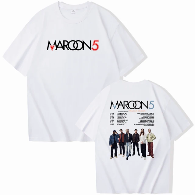 Maroon5 マルーン5　WORLD TOUR 2022　Tシャツ　WHITE Maroon 5 White Graphic Band Tshirt L World Tour 2022 Rock