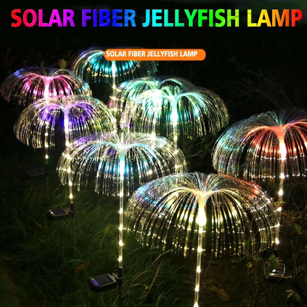 Solar Jellyfish Light Outdoor Waterproof Flowers Garden Lamp 7 Color Changing Landscape Yard Patio Pathway Christmas Sun Light 3