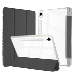 Sleek PU Leather Tablet Case with Pencil Holder for Tab A9 8.7inch (Black)