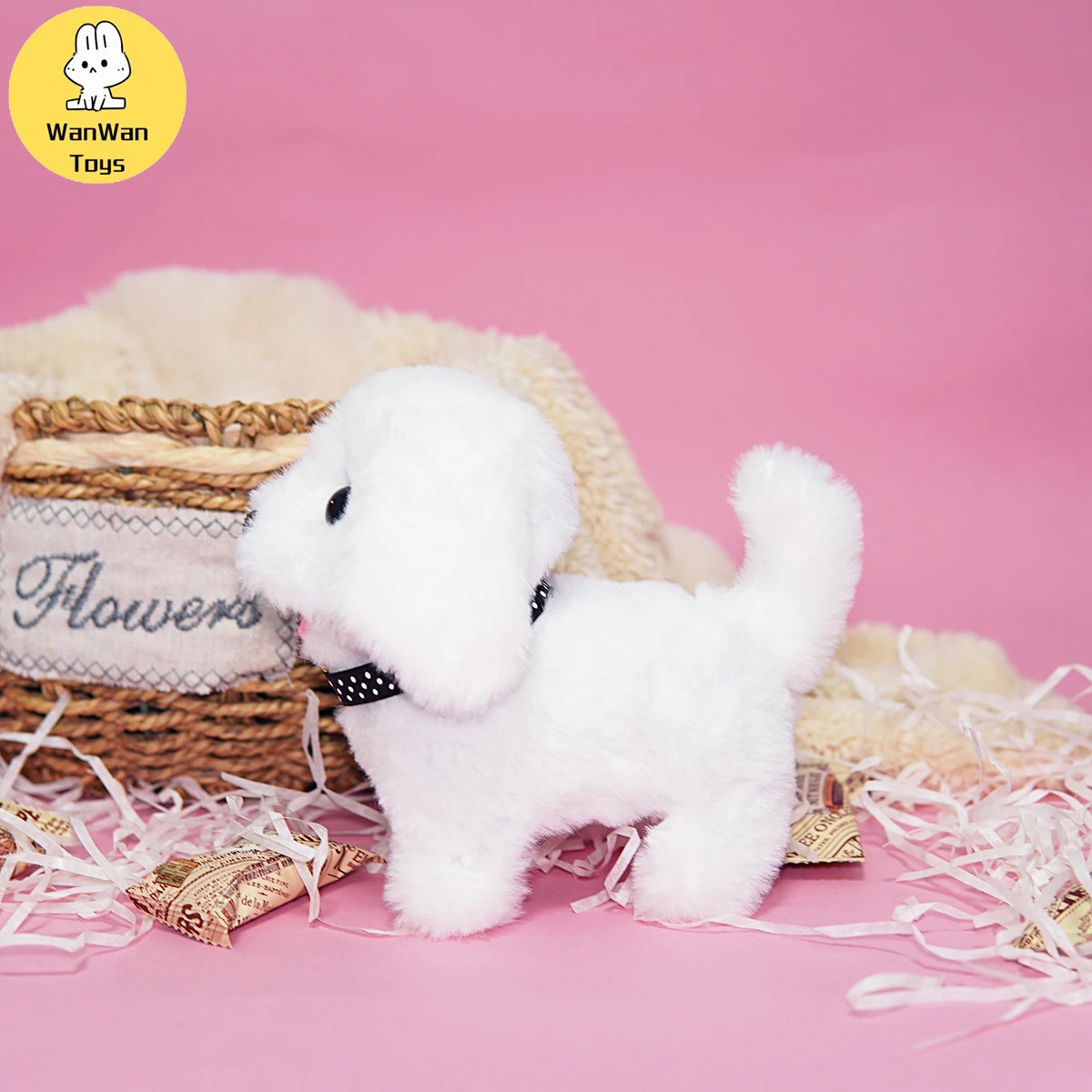 Plush Simulation Electric Puppy Toy Dog Doll Will Walk Will Call Will Walk Electronic Pet ToyChristmas Halloween Gift 3
