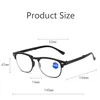 High Quality HD Lens Reading Glasses for Men Women Fashion Half Frame Presbyopia with Glasses Box Classical Folding Eyeglasses 6