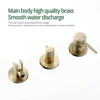 Smesiteli Shower System Set  Brushed Gold Wall Mount Bathroom Faucet Hidden Brass Hot Cold Valve Bath Shower Rain Shower Kit 5