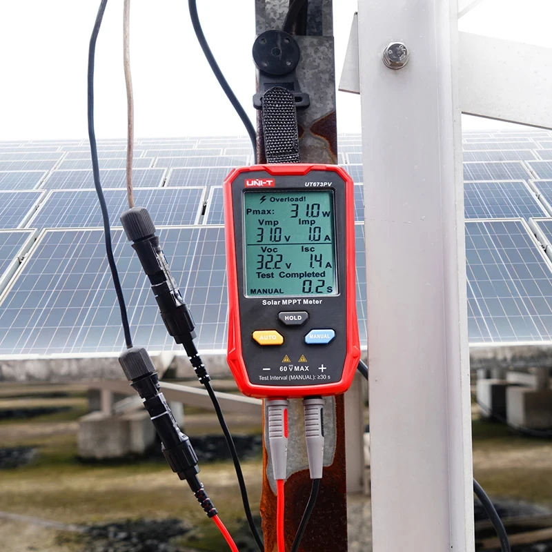 UNI-T UT673PV Solar MPPT Meter 5~800W PV Module Maximum Power Tester Open Circuit Voltage Short Circuit Current Lmp Vmp Test 2