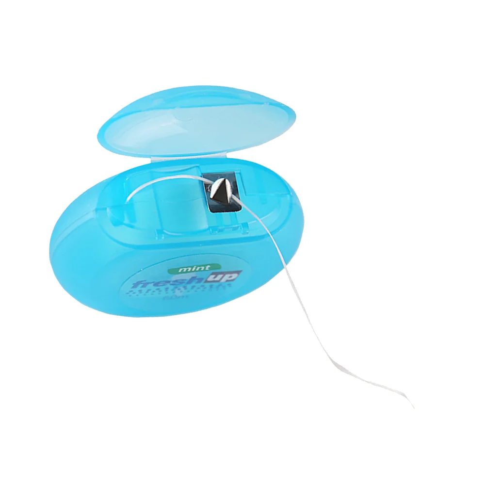 

1PC 50M Dental Floss Ultra Thin Flat Interdental Cleaner Micro Wax Mint Dental Flosser Random Style