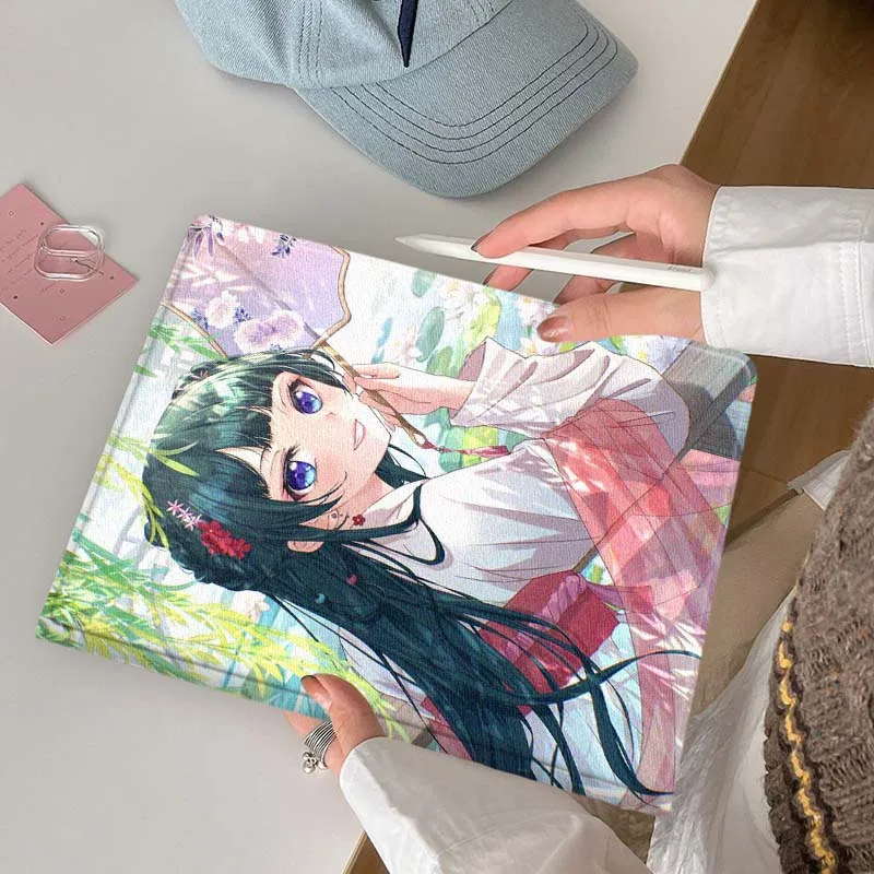 Anime Maomao Girl Soft Tablet Case with Pen Tray