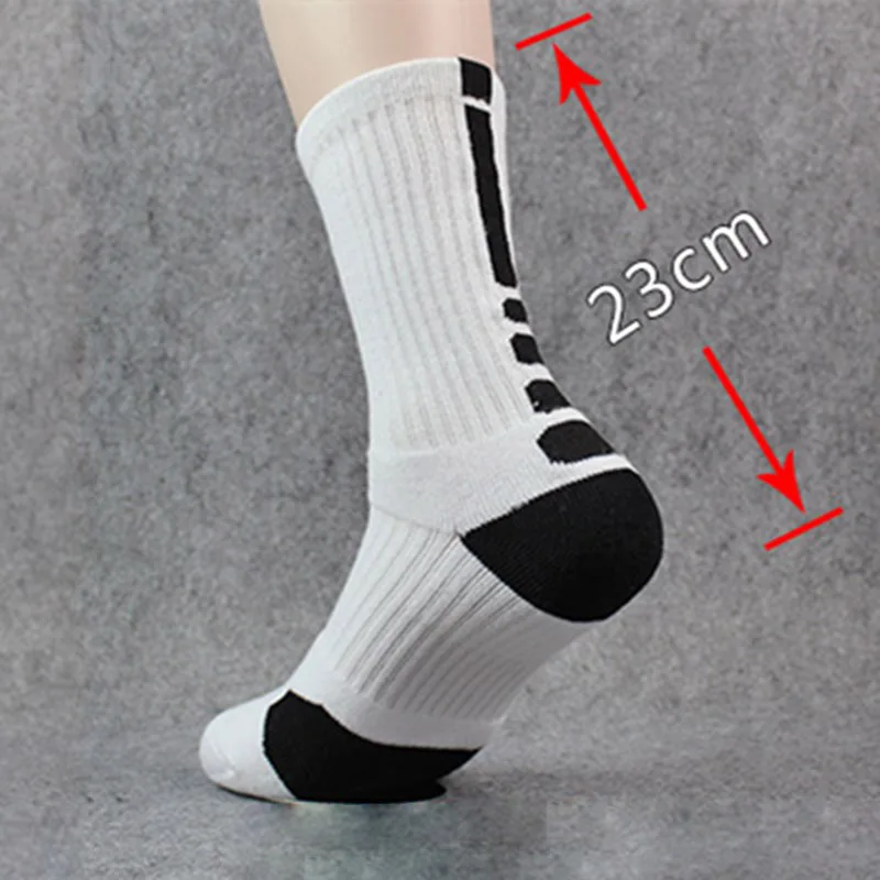 5 Pairs Men Sports Socks Set With Damping Terry Basketball Cycling Running Hiking Tennis Ski Women Cotton EU 39-45