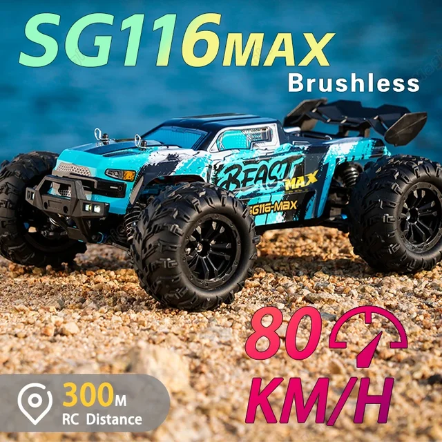 SG116PRO/MAX Remote Control Car 1:1680KM/H Brushless Remote Control Car Four-Wheel Drive Professional Racing Off-road Drift Car 1