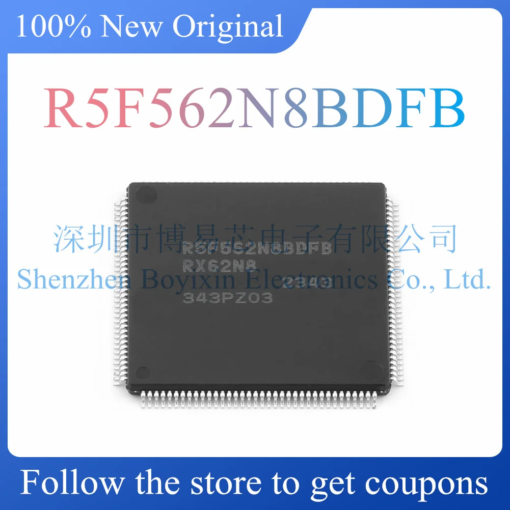 

NEW R5F562N8BDFB.Original genuine microcontroller chip. Package LQFP-144