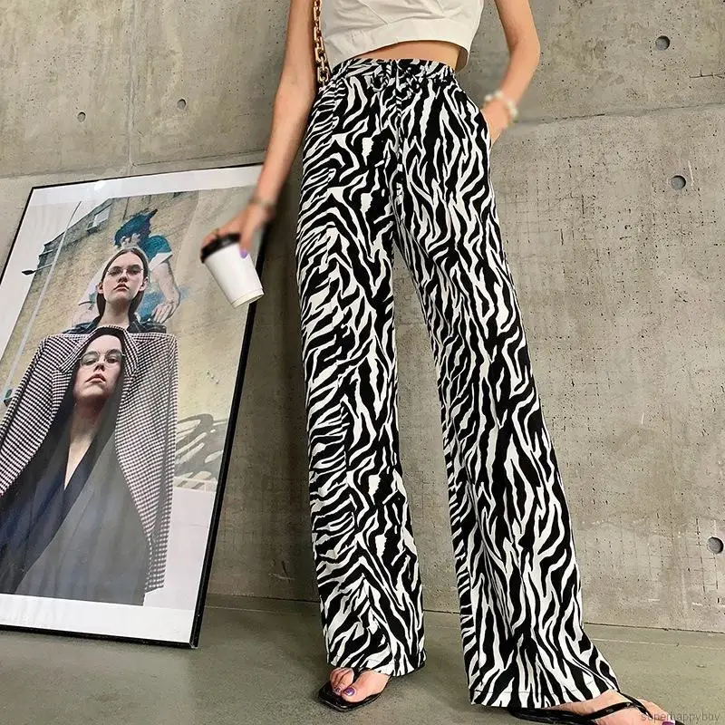 

Women's Wide Leg Pants Loose Thin Camouflage Pattern Fashion Long Pants