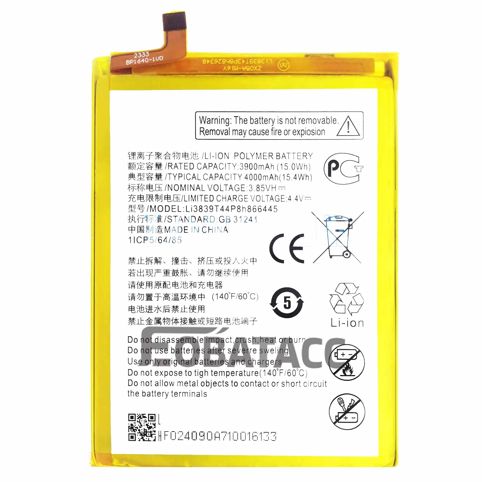 High-Quality Original Replacement Battery with Tool Kit