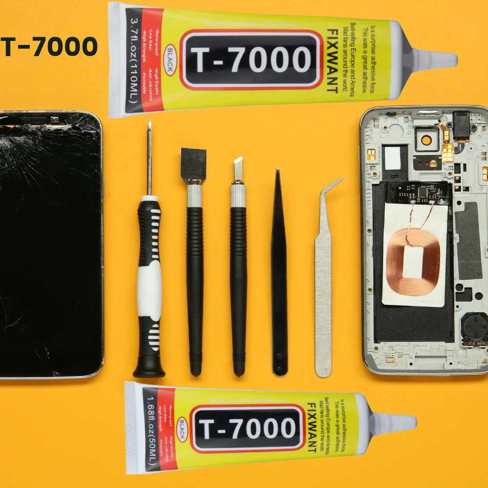 Premium Black T-7000 Strong Adhesive Glue for Electronics Repair (Available in 15ml/50ml/110ml)