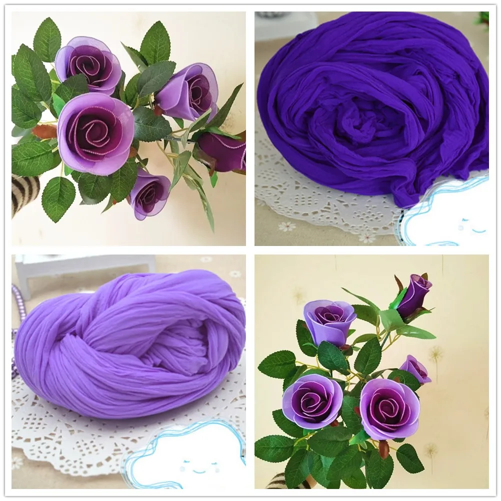 Set of 5 Purple Nylon Stockings for Handmade Flower Craft and Home Wedding Decoration