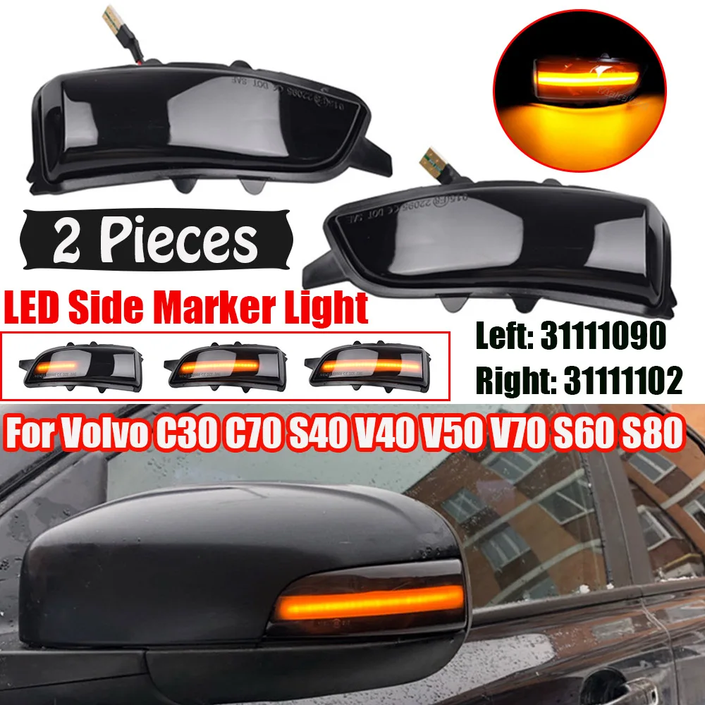̳ LED ̵ ̷  ǥñ   õ,  C30 C70 S40 S60 V40 V50 V70 2008-2010, 2x