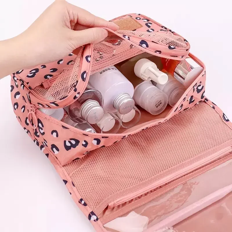 Cosmetic Bag Women Travel Pouch Waterproof Toiletries Beauty Organizer Ladies Bathroom Neceser Makeup Storage Bag With Hook cosmetic bag
