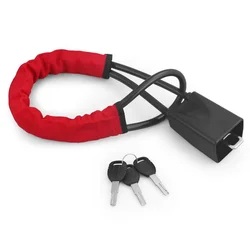 Universal Anti - Theft Car Security Lock with Steel Cable (Red 02)