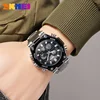 SKMEI 2210 Luxury LED Dual Display Stainless Steel Watch for Men Waterproof Sports Digital Quartz Mens Wristwatches Reloj Hombre 5