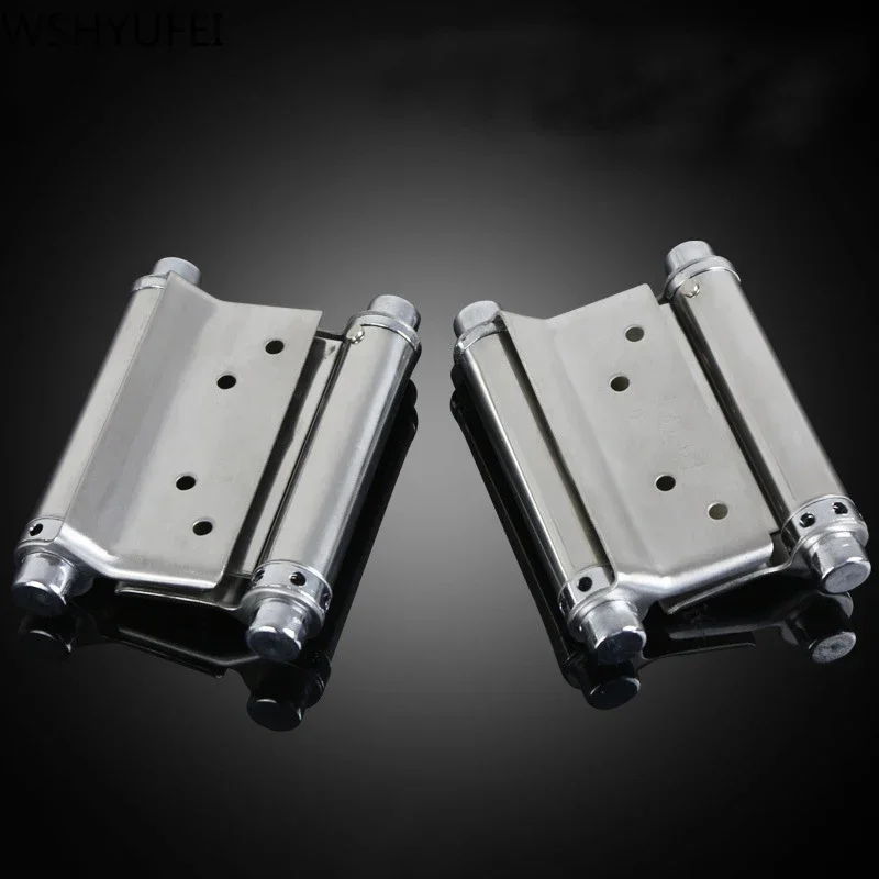 Double open spring 3 inch / 4 inch / 5 hinge Stainless steel two way free door hinge cowboy door fence dedicated