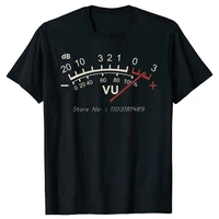VU Meter Music Sound DB DJ Retro Vintage Classic T Shirt Men Casual Short Sleeve Tees Tops Harajuku Analog Audio Mens Clothing 1