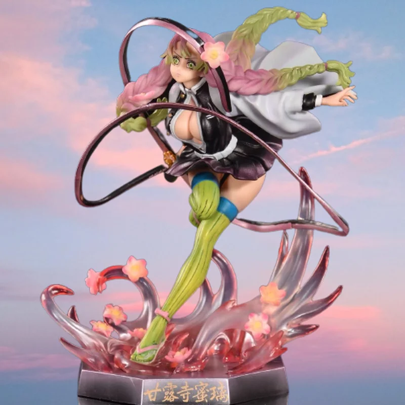 9'' DEMON SLAYER Kimetsu no Yaiba Kanroji Mitsuri Figurine Anime Fille