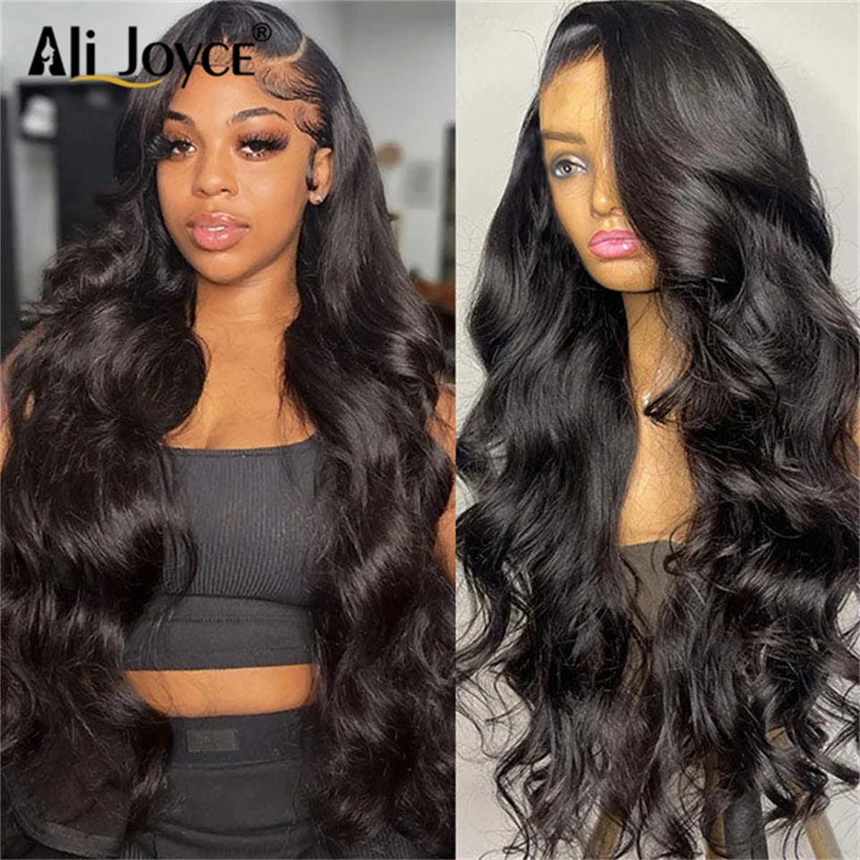 

Lace Front Human Hair Wigs Preplucked Body Wave Glueless 13x4 HD Transparent Body Wave Lace Frontal Wigs For Women Natural Color