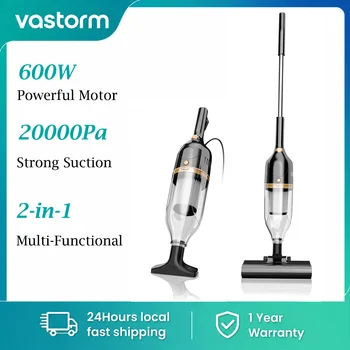 Vastorm R7 Corded Stick Vacuum Cleaner 600W 20Kpa Powerful 3 in 1 Lightweight Cleaner Low Noise Efficient Cleaning for Hardwood Floor Carpet Pet Hair Clean 1